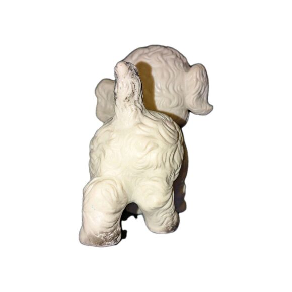 Vintage Squeaky Dog Toy Puppy Sun Rubber Company 1950’s Black White Swivel Gift - Picture 4 of 6